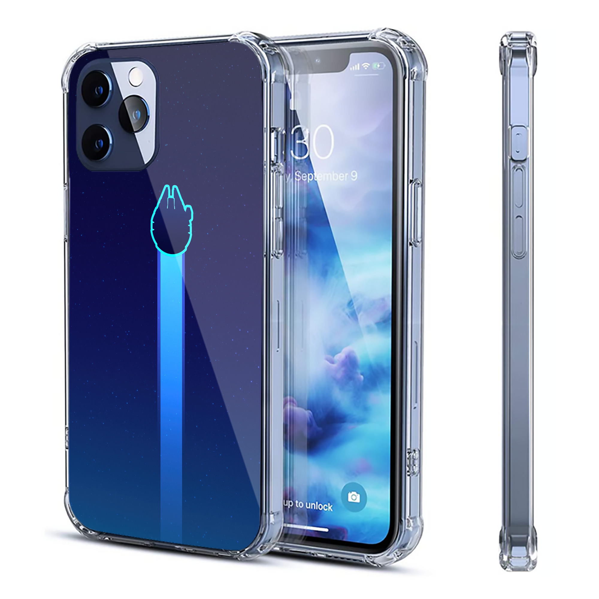 （画像用） スター・ウォーズ Star Wars 【iPhone 12シリーズ対応】透明スマホケース（クリアソフトケース）